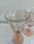 Mid 20th Century Vintage Pink Etched Wine Glasses With Grape Motif - Set of 4 For Sale - Image 5 of 9