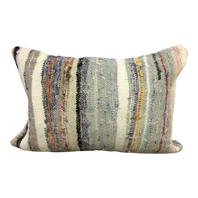 Turkish Handmade Lumbar Vintage Pillow Cover For Sale