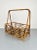 1960s Bamboo & Rattan Magazine Rack Holder, Italy, 1960s For Sale - Image 5 of 16