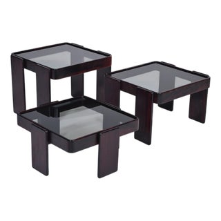 Nesting Tables by Gianfranco Frattini for Cassina, 1970s, Set of 3 For Sale