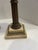 Late 19th Century Cut to Clear Cobalt Blue Oil Lamps W/Brass & Marble Bases - a Pair For Sale - Image 9 of 12