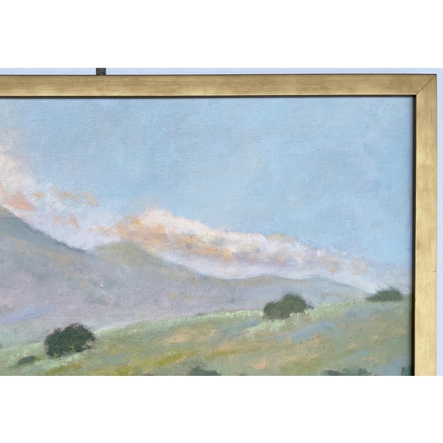 Rustic 2021 “Steinbeck’s California Hills” Framed Impressionist Oil on Canvas Panel by Ed Penniman - For Sale - Image 3 of 7