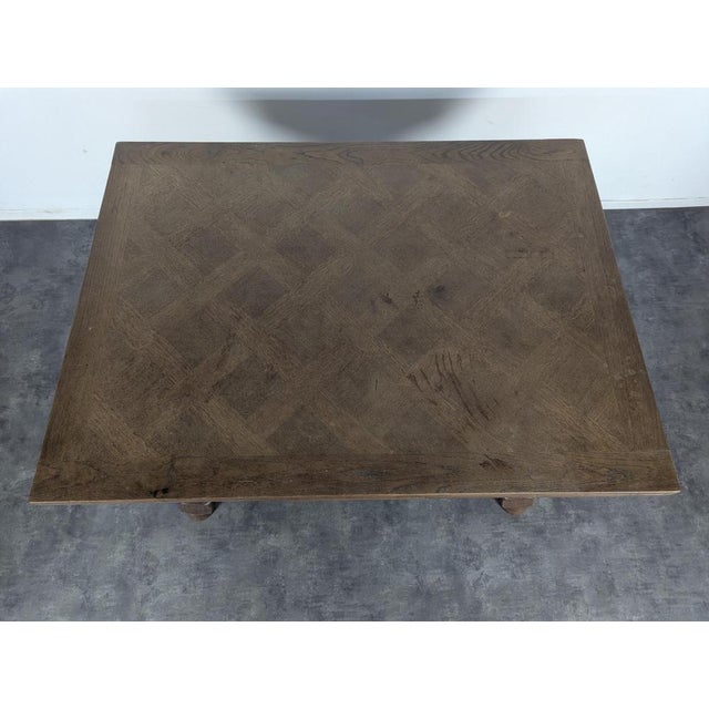 Swiss Oak Table with Italian Extension For Sale - Image 3 of 7