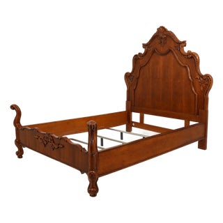 Century Country French Queen Size Cherry Bed For Sale