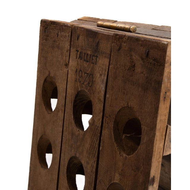 Talliet French Champagne Oak Riddling Rack 1979 For Sale - Image 11 of 11