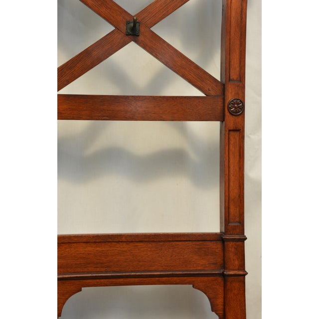 English Victorian Gothic Coat Stand in Oak, 1860 For Sale - Image 16 of 18