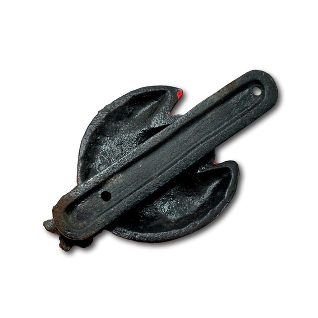 Hard to Find Large Size Vintage 1930s Cast Iron Ladybug Door Knocker With Nice Original Paint For Sale - Image 10 of 12