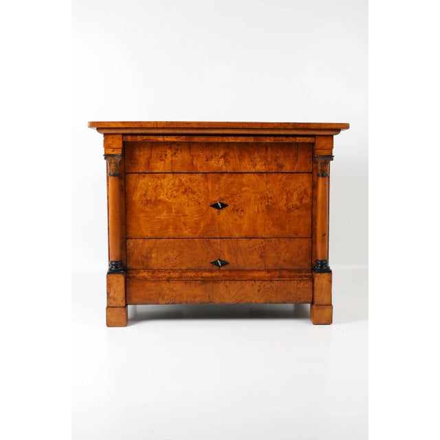 Biedermeier Karelian Curly Birch Chest of Drawers, 1820s For Sale - Image 13 of 14
