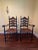 Antique French Country Ladderback Chairs With Rush Seats, Pair, Late 19th Century For Sale - Image 10 of 11