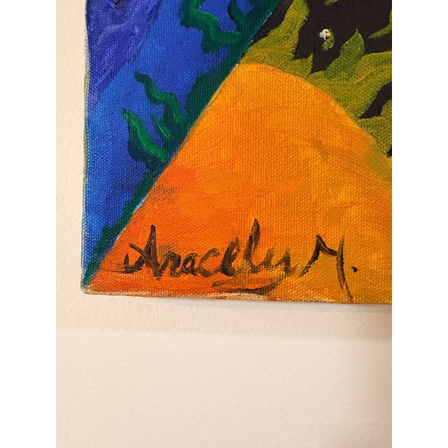 Original signed painting by contemporary Latina illustrator Aracely Muñoz, known for work with major entertainment brands...