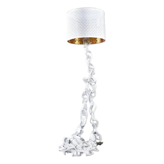Golf Club Floor Lamp Pop Art Sculpture Custom Made White Golf Lamp For Sale