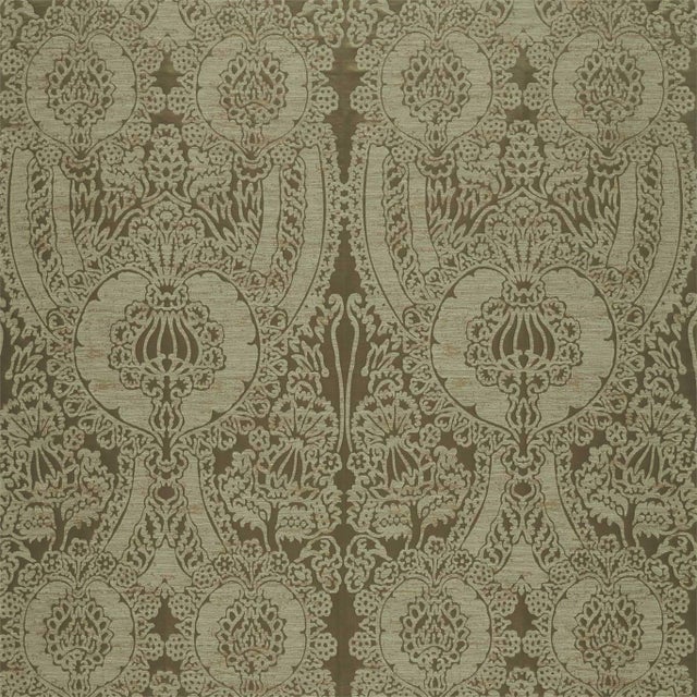 Zoffany Capodimonte Weave Fabric in Olivine - a Sample For Sale