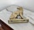 Italian Gilt Brass Setter Dog Door Stop or Bookend, 1970s For Sale - Image 6 of 7