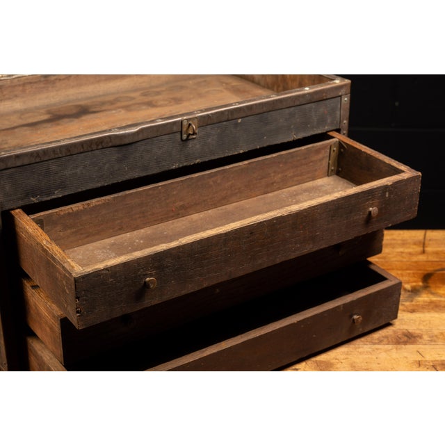 Early 20th Century Tool Chest With Tools For Sale - Image 11 of 13