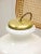 Mid-Century Italian Brass and Opaline Pendant Lamp, 1950s For Sale - Image 9 of 10