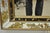 Silver Vintage Chinoiserie Figural Eglomise Reverse Painted Oriental Wall Mirror For Sale - Image 8 of 18