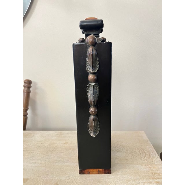 Mid 20th Century Antique Baroque Style Architectural Ceramic Decanter Bottle With Stopper For Sale - Image 5 of 7