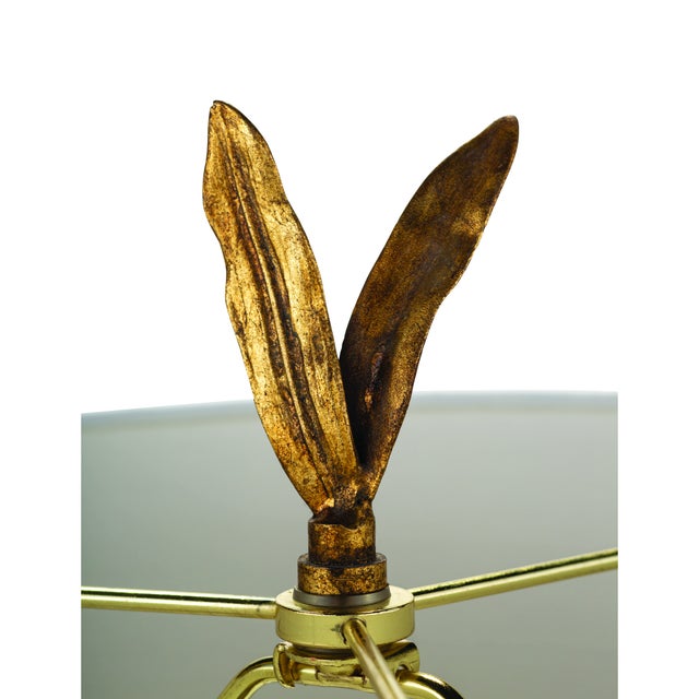 Southern Living Trillium Steel Buffet Lamp, Brass For Sale - Image 4 of 8
