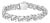 .925 Sterling Silver 1/2 Cttw Diamond Cuban Curb Chain Bracelet (I-J Color, I3 Clarity) - 8.5" Inches For Sale