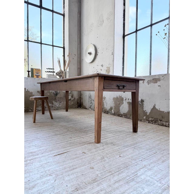 Vintage Farmhouse Table in Oak, 1950s For Sale - Image 10 of 18