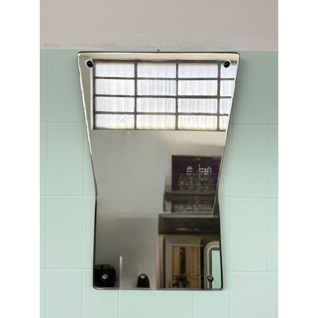 Tan Vintage Italian Mirror, 1960s For Sale - Image 8 of 8