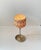 Mid-Century Modern Vintage Hippie Table Lamp with Ashtray, Brass Base, & Wool Shade, 1970s For Sale - Image 3 of 10
