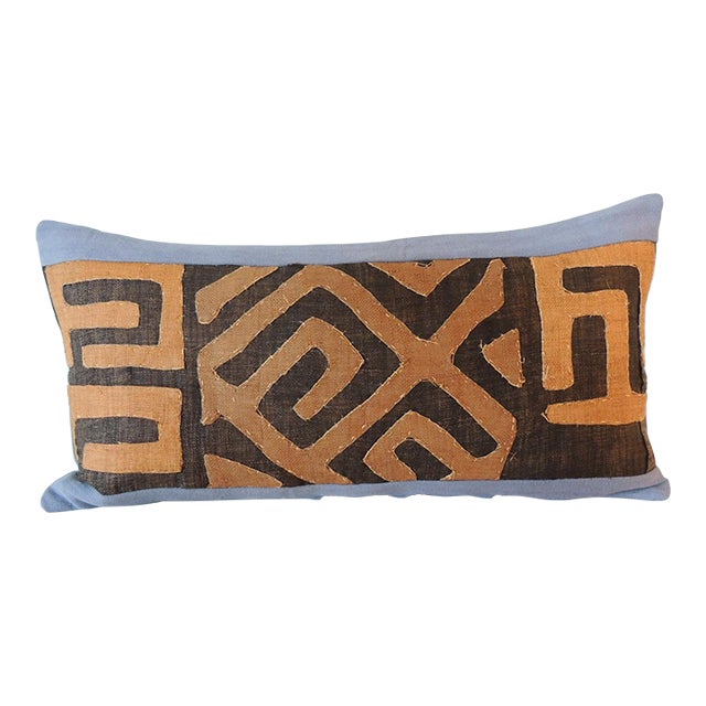 Vintage African Long Bolster Decorative Pillow 13 X 25 For Sale