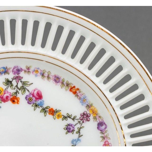 Modern Union K Porcelain Dessert Plates, 10 For Sale - Image 3 of 5