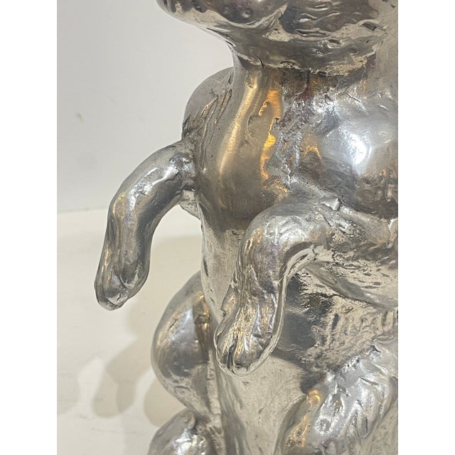 Metal Vintage Arthur Court Bunny Pitcher, 1976 For Sale - Image 7 of 12