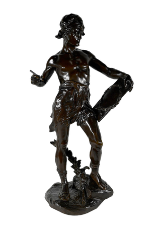 E. Drouot, Allégorie de la Poésie, 1900, Bronze
