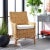 Contemporary Cristen Rattan Accent Chair with Cushion - Natural/White For Sale - Image 3 of 11