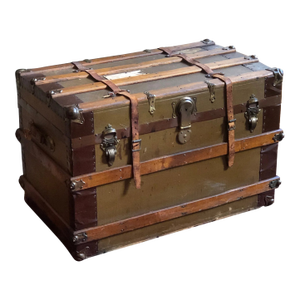 Large Antique Travel Trunk
