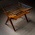 1950s Mid-Century Italian Side Table with Glass Top and Magazine Rack For Sale - Image 13 of 13
