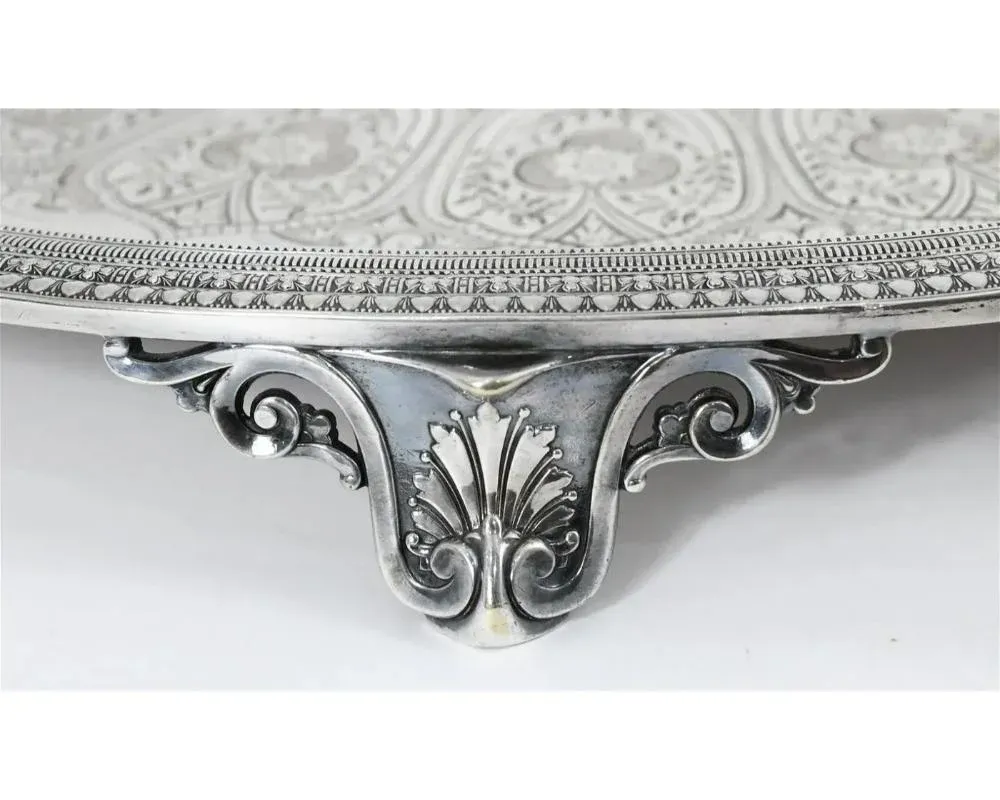 Late 19th Century Tiffany and Co. Silver Soldered Tray Plateau by