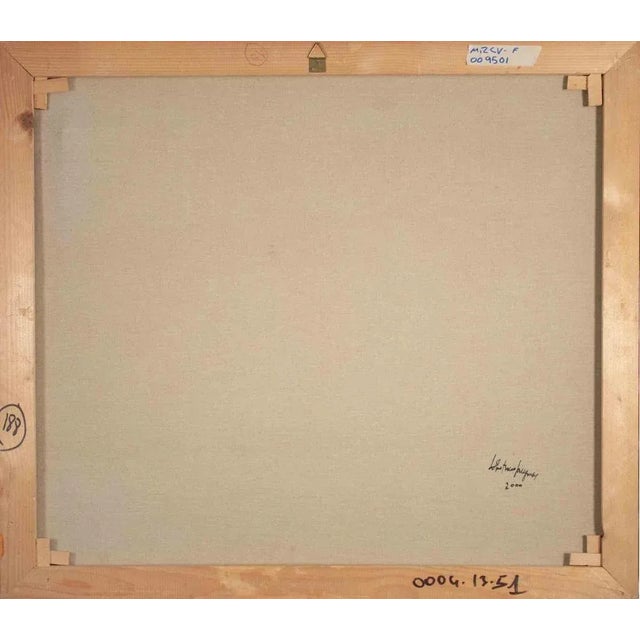 Sebastiano Sanguigni, Mermaid, Oil Painting, 2000s For Sale - Image 4 of 5