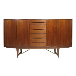 Kurt Østervig Mid-Century Teak Sideboard for Brande Møbelfabrik, Denmark, 1956, Attributed For Sale