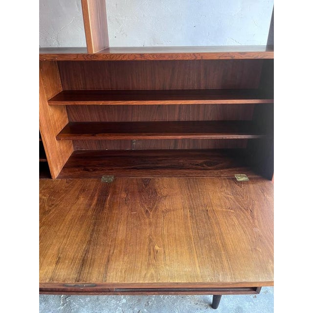 Model HU-9 Secretaire Bookcase in Rosewood from Poul Hundevad, Denmark, 1960s For Sale - Image 6 of 10