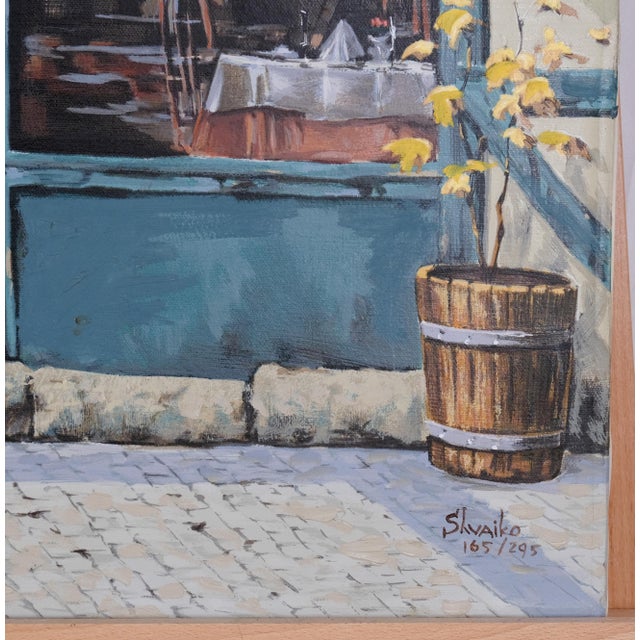 1997 Viktor Shvaiko "La Rapiere Canv Delux" Artist Hand Signed and Numbered Limited Edition 165/295 Unframed Serigraph Excellent For Sale - Image 4 of 6