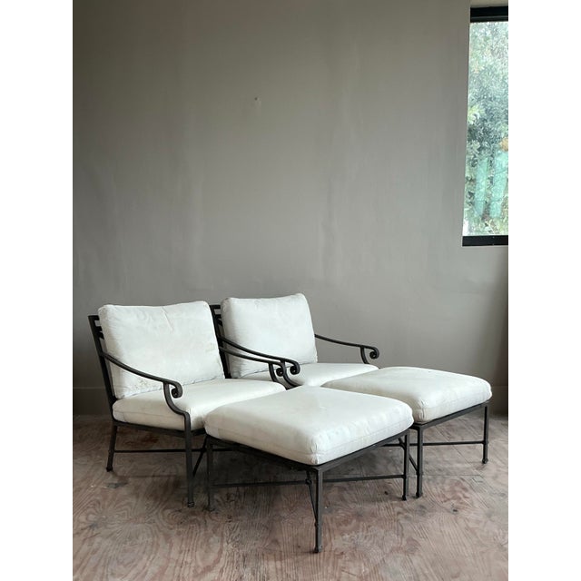 Vintage Regency Brown Jordan “Venetian” Lounge Chairs With Ottomans, 4 Pieces For Sale In West Palm - Image 6 of 12