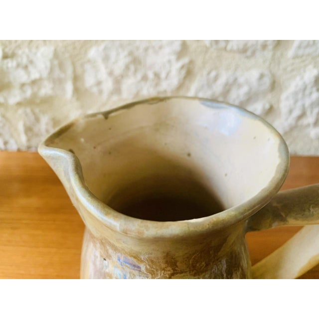 Ceramic Vintage Glazed Ceramic Pitcher by Jeb, 40s For Sale - Image 7 of 18