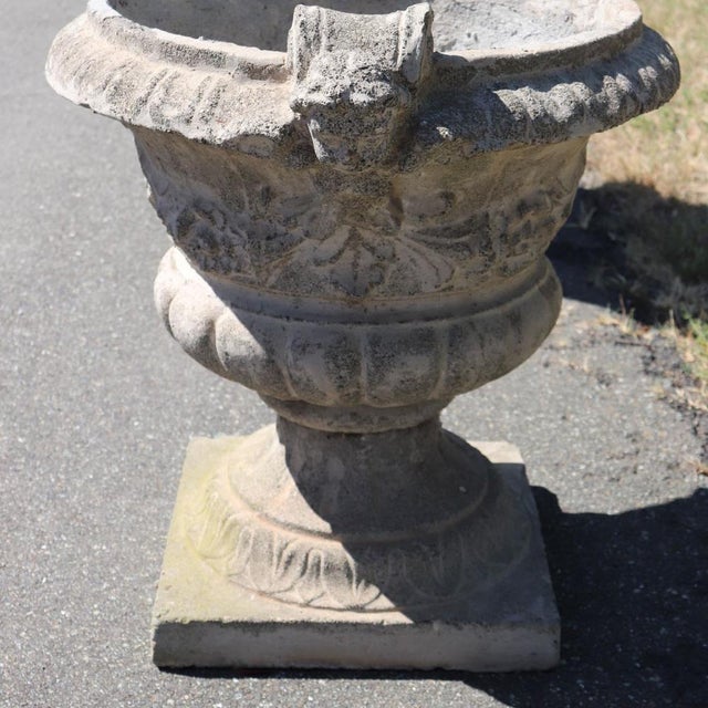 Beautiful early 20th-century Italian garden set, crafted from a combination of concrete and gravel. This majestic set...