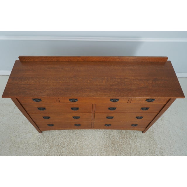 2010s Stickley Mission Oak Arts & Crafts Gentlemens Chest For Sale - Image 5 of 18