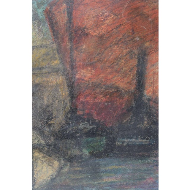M. Estvade, El Círculo Artístico de Sant Lluc, Expressive Harbor Scene, 1958, Lithograph on Paper, Framed For Sale - Image 4 of 9