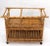 Decorative Burnt Bamboo & Glass Bar Cart For Sale - Image 11 of 13