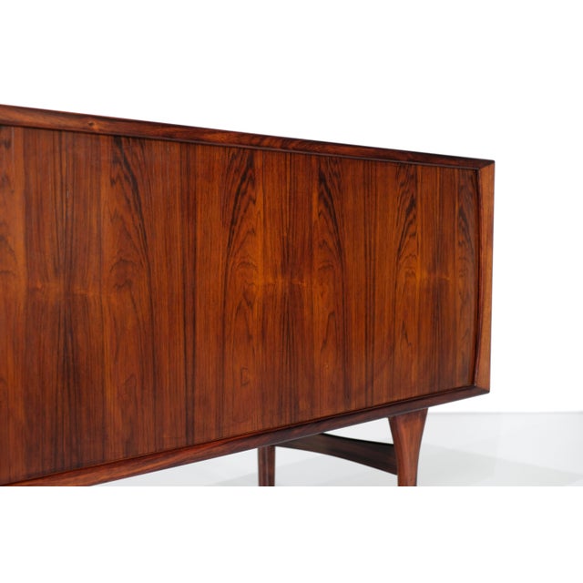 Brown Sideboard attributed to Henning Kjaernulf for Bruno Hansen, Denmark, 1960s For Sale - Image 8 of 18