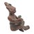 Mexican Large Pre Columbian Style Figural Pottery Sculpture 14" For Sale - Image 3 of 13