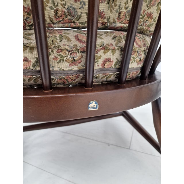 Brown Windsor Sofa and Lounge Chairs by Lucian Ercolani for Ercol, 1950s, Set of 3 For Sale - Image 8 of 18