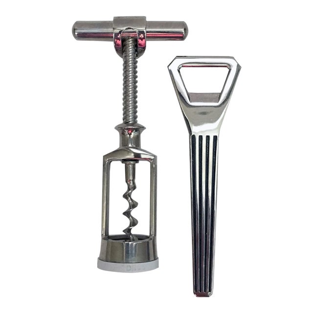 D.R.G.M. Corkscrew and Bottle Opener Set Chairish
