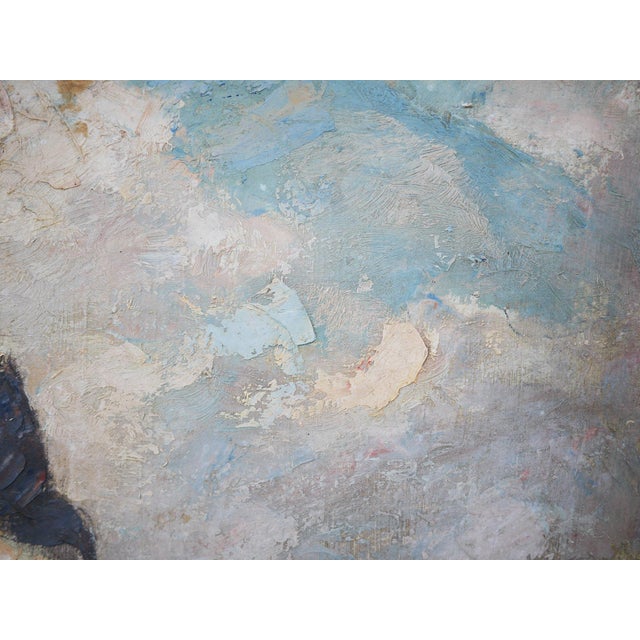 C. H. Zimmermann, Winter on the Alpspitze, 1890s-1910s, Oil on Board For Sale - Image 9 of 14