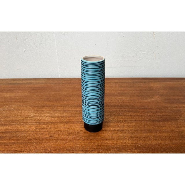 Mid-Century Eastern German GDR Pottery Vase from Strehla Keramik, 1960s For Sale - Image 6 of 16